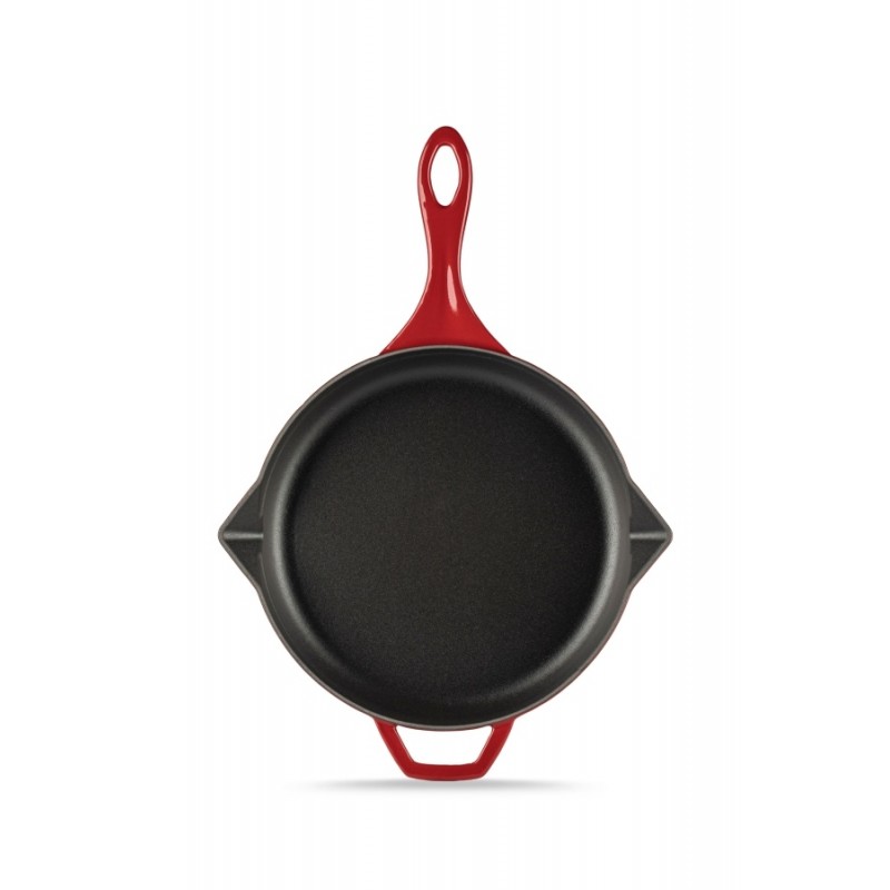 Frigideira de ferro fundido esmaltada Solagio, Rubin, Ф24cm Frigideira de ferro fundido esmaltada Solagio, Rubin, Ф24cm -