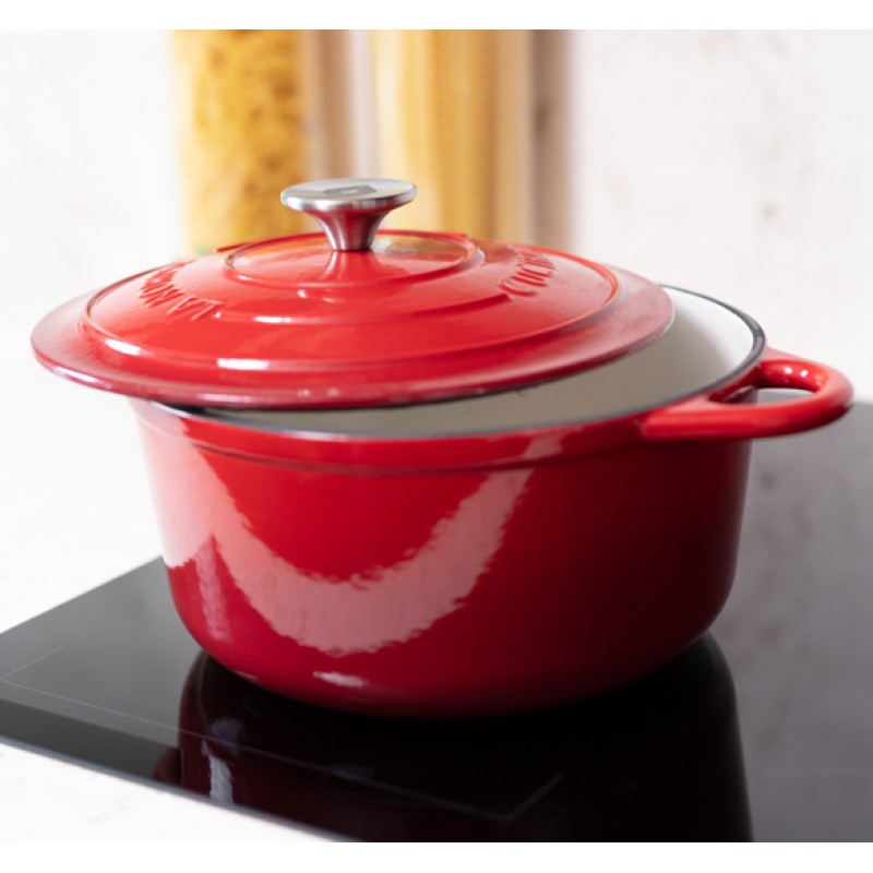 Panela de ferro fundido esmaltada La Nordica, Redonda, Ф28 | Panela de ferro fundido |  |