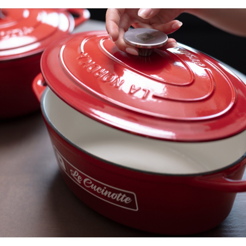 Panela de ferro fundido esmaltada La Nordica, Oval, Ф33 | Panela de ferro fundido |  |