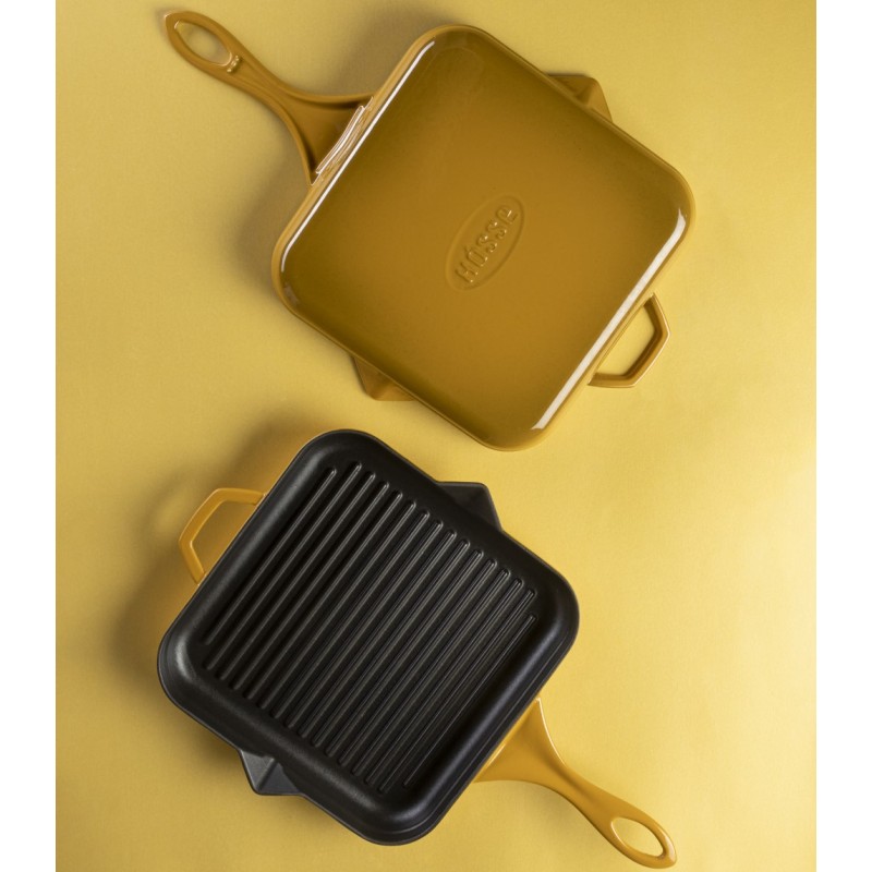 Jogo de panelas de ferro fundido de 3 Partes Hosse, Dijon | Jogo de panelas de ferro fundido Jogo de panelas de ferro fundido de 3 Partes Hosse, Dijon | Jogo de panelas de ferro fundido |  |