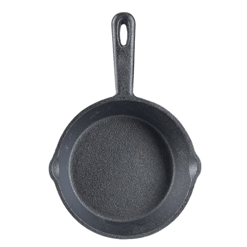 Frigideira de ferro fundido compacta, Ф16 Frigideira de ferro fundido compacta, Ф16 - Frigideira de ferro fundido plana