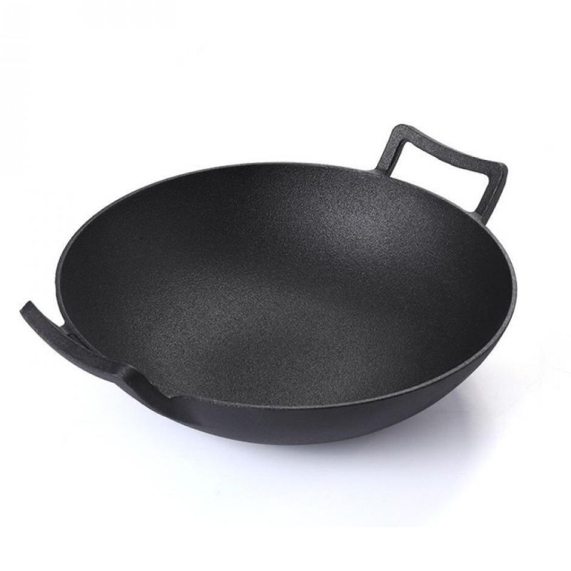 Frigideira de ferro fundido wok, Ф31 Frigideira de ferro fundido wok, Ф31 -