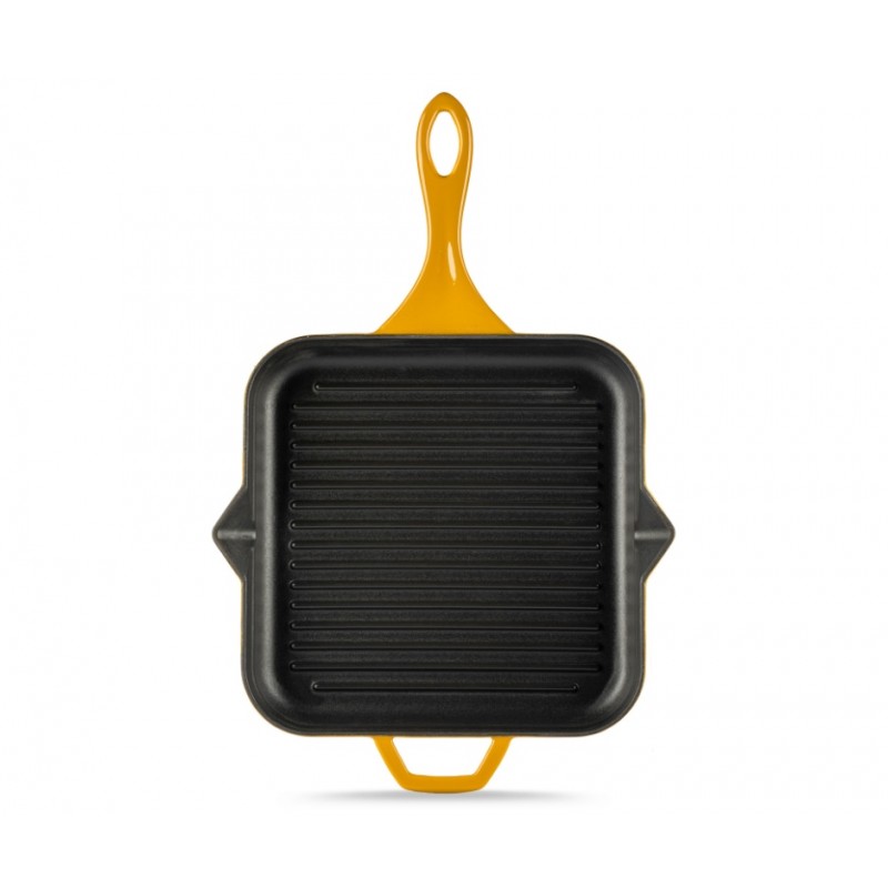 Frigideira de grelha em ferro fundido esmaltada Solagio, Dijon, 28x28cm - 