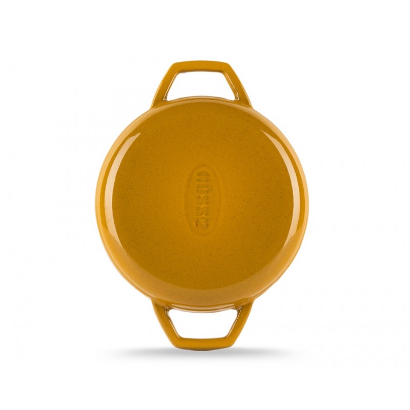 Frigideira de ferro fundido com duas alças esmaltada Hosse, Dijon, Ф19cm | Frigideira de ferro fundido plana | Frigideira de ferro fundido |