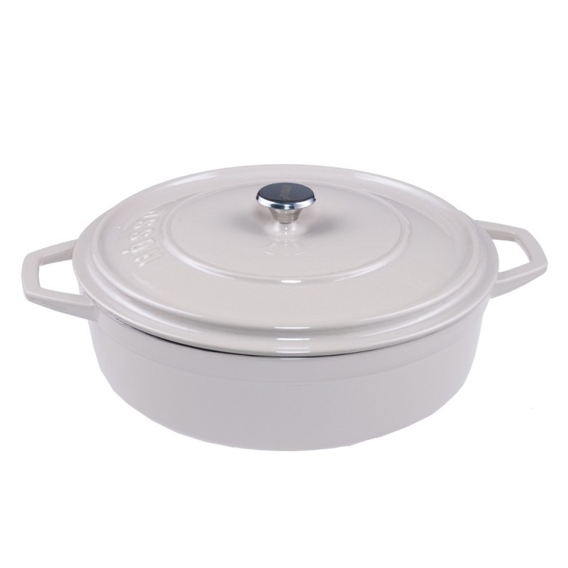 Panela rasa de ferro fundido Solagio, Ivory, Ф28 Panela rasa de ferro fundido Solagio, Ivory, Ф28 -